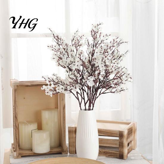 Durable Faux Plant Accents for Home Realistic Artificial Flowers Autumn Decoration, Silk Floral Reusable Harvest Festival Flower Stems Branches