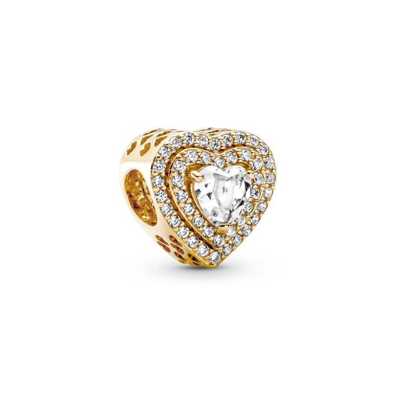 New Gold Plated Charm Bead Charms Do It Yourself Women Jewellery Gifts Spiritual Dreamcatcher Blue Blossom Butterfly Leveled Hearts Bead Charms Compat