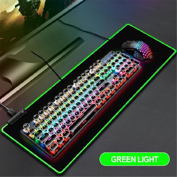 LED Gaming Mouse Pad Large Glowing LED Mousepad Antislip Rubber Base Computer Keyboard Desk Mouse Mat for Gaming