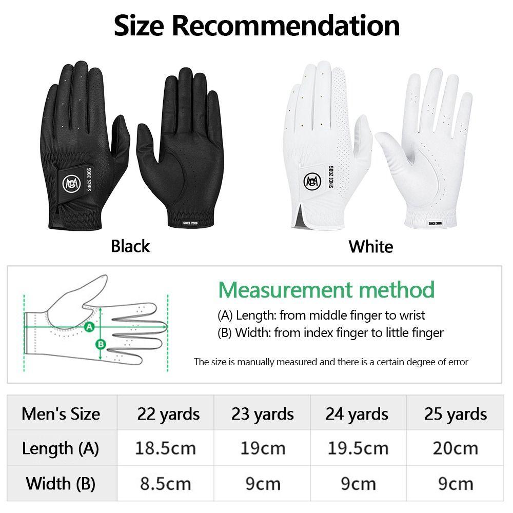 1 stuks Antislip Antislip Handschoenen Ademende Golfhandschoenen Stijlvolle Golfaccessoires voor Alle Weersomstandigheden
