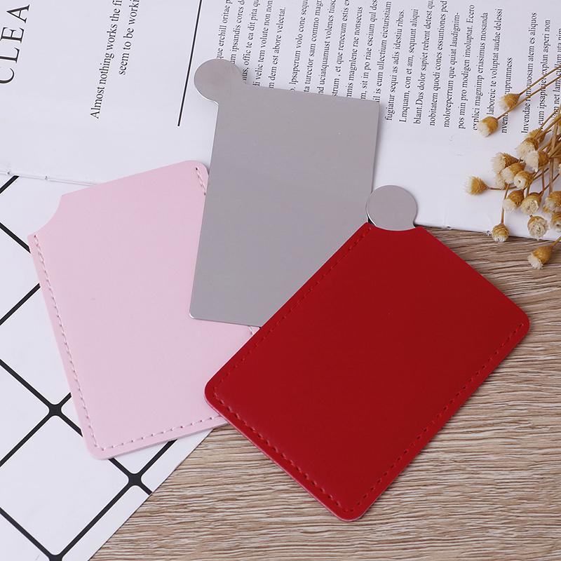 Card Pocket Mirror Makeup Portable Travel Stainless Steel Unbreakable