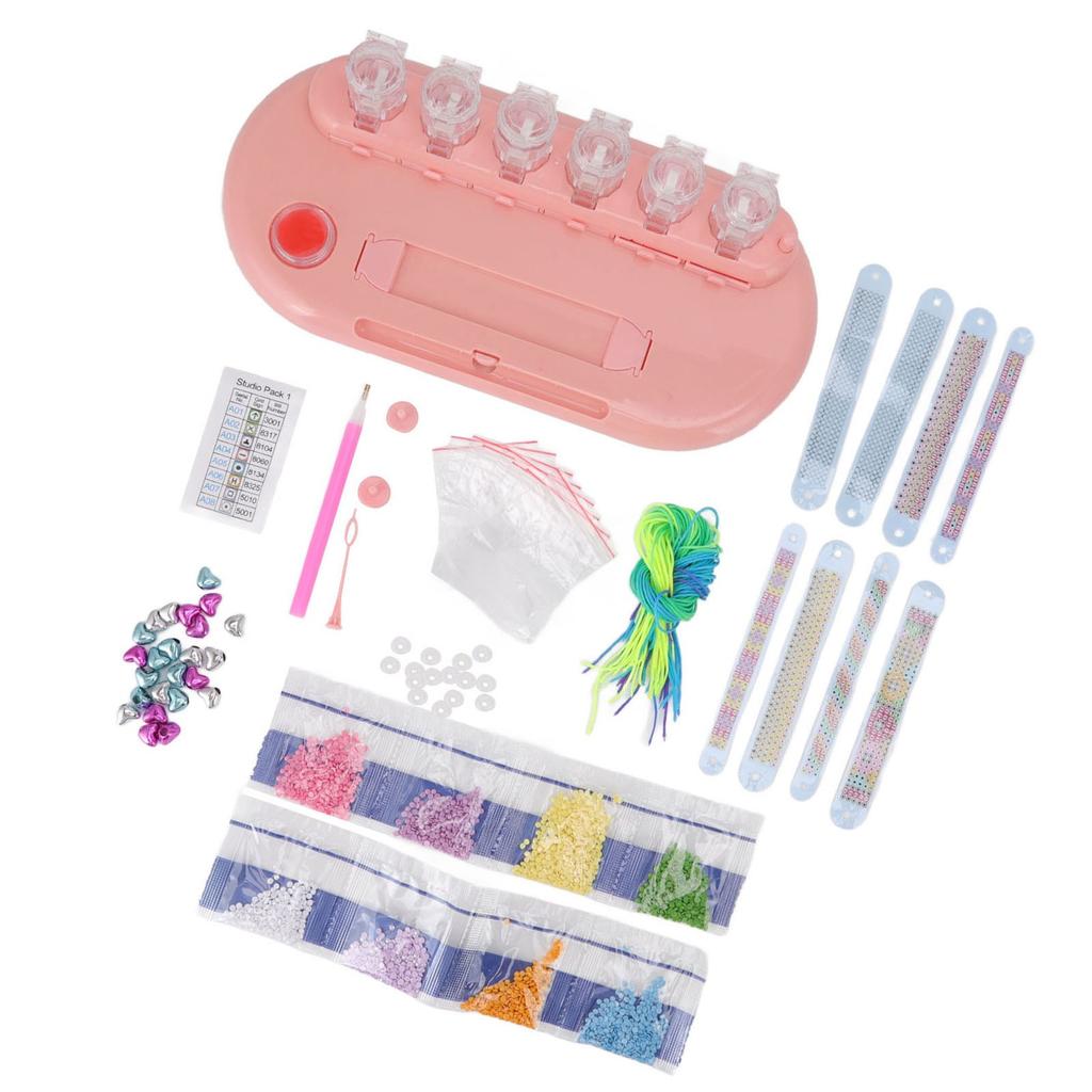 Adjustable Diamond Painting Bracelet Colorful Dot Diamond Decorative Wristband DIY Puzzle Toys