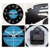 Retro Styles Reverse Running Time Wall Clock 12Inch Quiet Movement Vinyls Record Wall Clock for Living Room Decoration