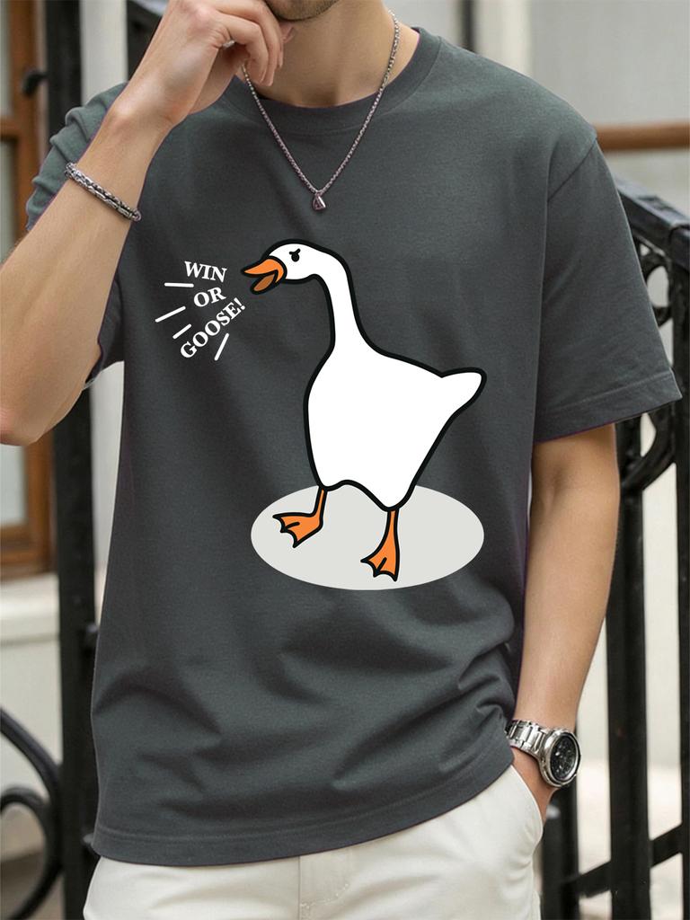 Win Or Goose Printed TShirts Womens Summer Cotton Tops Loose ONeck Comfortable Short Sleeve T Shirts Casual Womans Clothes