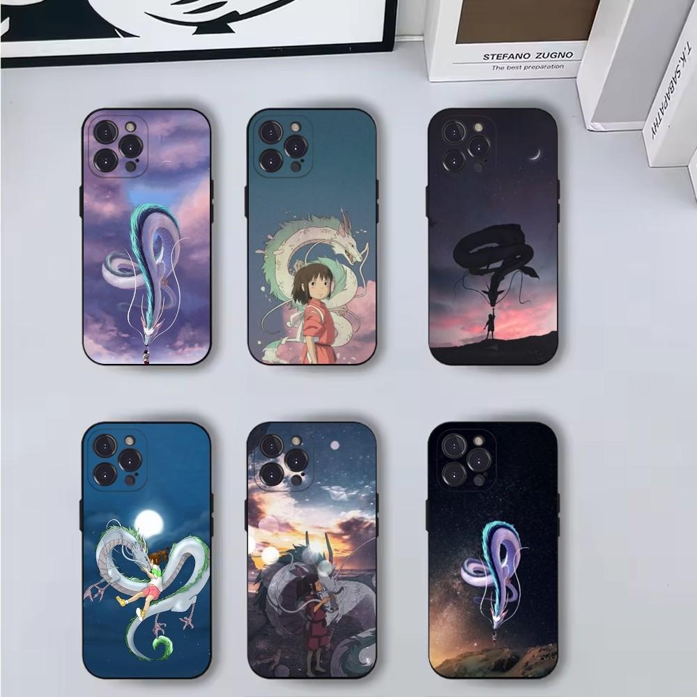 S-Spirited D-Dragon A- Away Phone Case For iPhone 16,15,14,13,12,11,Pro,X,XS,Max,XR,Plus,Mini Soft Black Cover