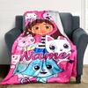 Customiz Name Personality Gabby's Dollhouse Blanket Soft &Warm Sofa Office Bed Travel Lunch Break Blanket, Gift Suitable All Seasons