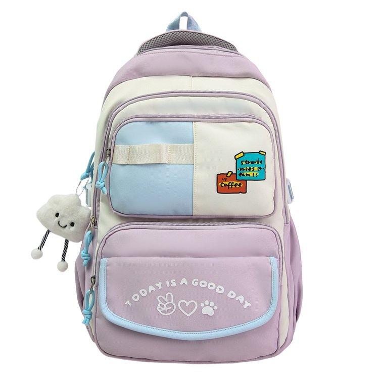 Campus Rucksack mit großer Kapazität, leicht, mit Farbkontrast, Mädchenrucksack, Kinderrucksack