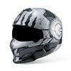 Vintage-Style Motorcycle Helmet With Bluetooth Support 3C Certified ABS Full Face Adults