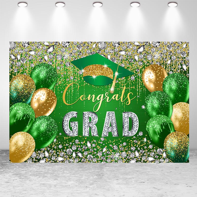 2025 Graduation Season Background Banner Bachelor's Cap Balloon Party Decorative Background Photography Background