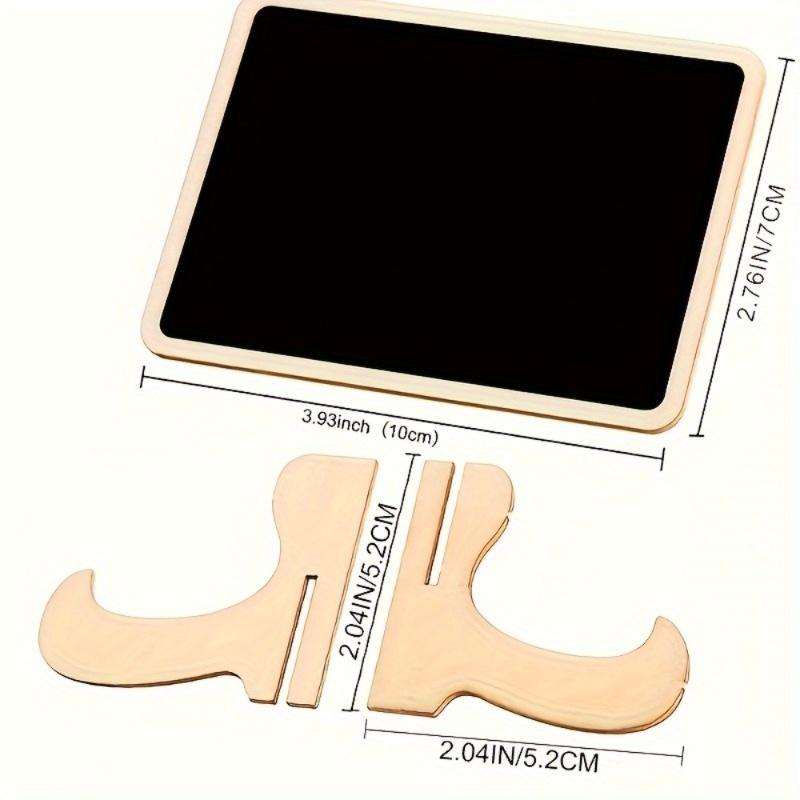 Wooden Chalkboard-Style Statue Decor ,Smooth Erasable Surface for Restaurants, Cafes, Home Parties - Indoor/Outdoor Home Decor