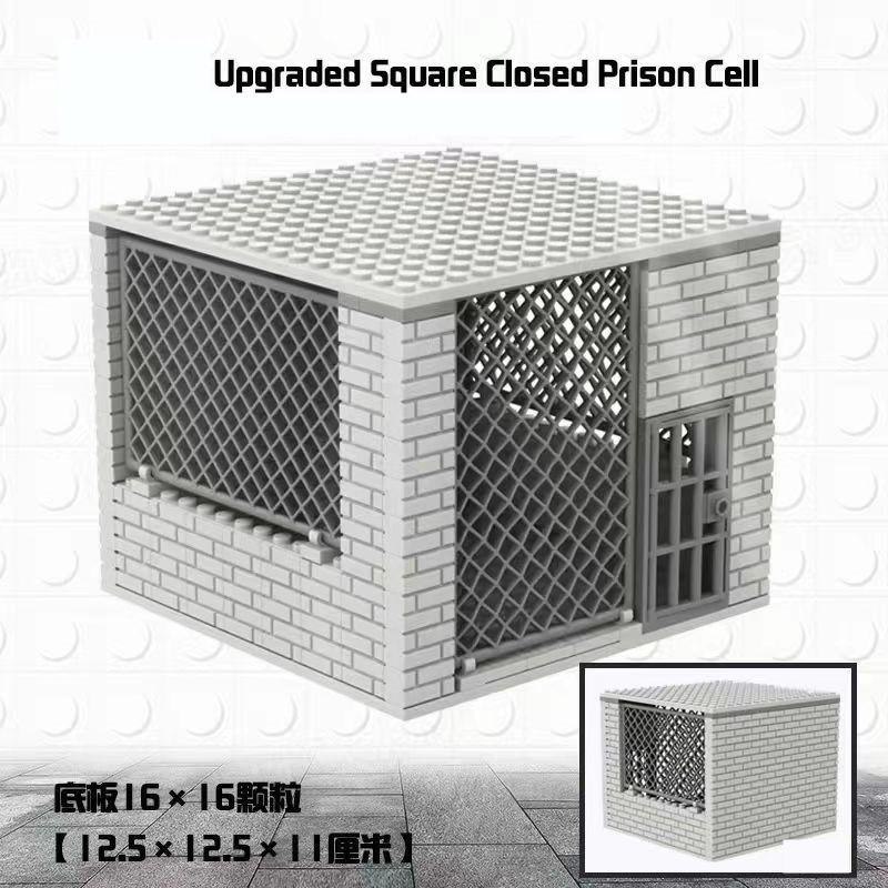 Torre di Guardia Città Carceraria Militare MOC Set di Blocchi da Costruzione Ladro Agente di Polizia WW2 Modello di Costruzione DIY Mattoncini Giocattoli