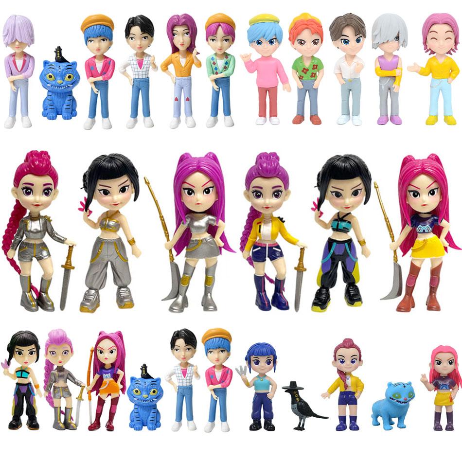 2026Hot K-Pop D-Emon H-Unters Figure Rumi Zoe Mira Anime Polyvinyl Chloride Character Collection Desktop Trinkets Childrens Gift