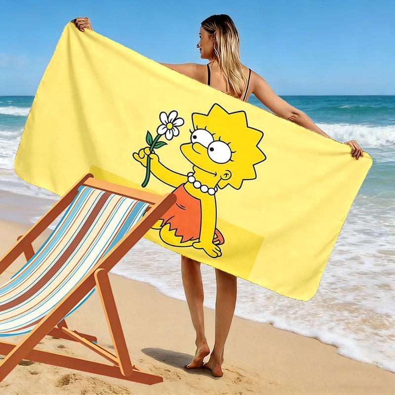Lisa Print Beach Towel, Large Soft Quick Dry Towel for Beach Camping Swimming