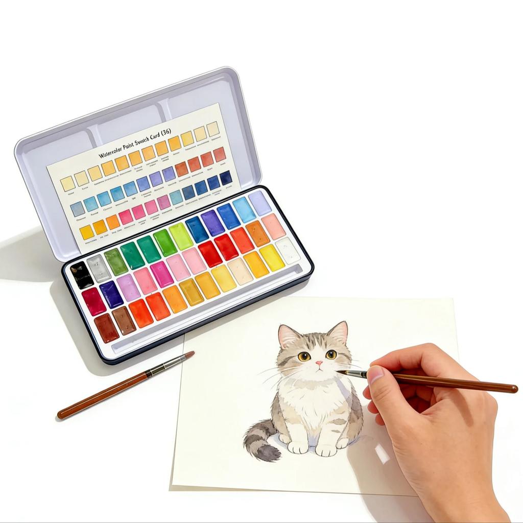Professional Painting Watercolor Pigment Set, High-Quality Art Tools with Vibrant Paints And Brushes, Perfect for Party Gifts