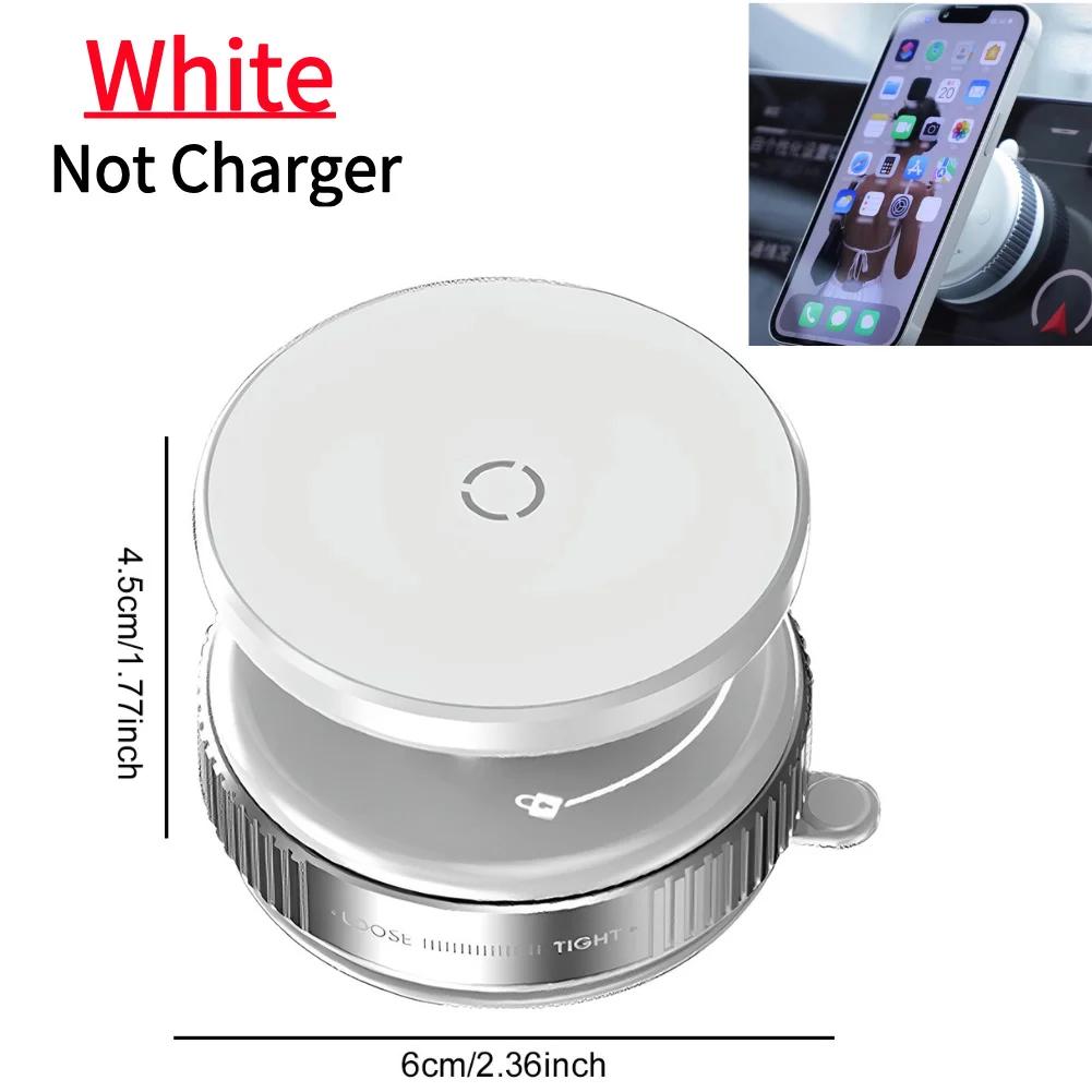 Magnetic Mobile Phone Holder 360 Rotatable Vacuum Adsorption Bracket GPS Navigation Bracket for iPhone 15 14 13 Huawei