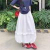 Korean Style Ruffle Hollow Out Bubble A-Line Skirt Pleated Lantern Fluffy Skirt for Women QT2761