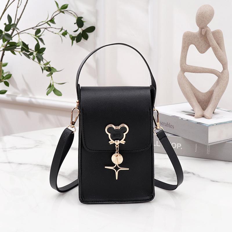 Cute Pendant Single Shoulder Crossbody Mobile Phone Bag Versatile Fashion Simple Women's Bag