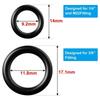 40Pcs/Set High Pressure O Ring Set Rubber Quick Disconnect Washer Seal 1/4 M22 3/8 Durable Rubber Gasket Connector Tools