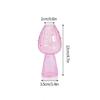 Mushroom Glass Vase Transparent Flower Bottle Small Vase Hydroponic Flower Pot Aromatherapy Bottle Office Desktop Ornament