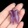 Ciondolo personalizzato in pietra naturale a forma di dente piccolo ciondolo per la creazione di gioielli fai da te collana orecchini accessorio