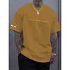 3D printed sports and leisure simple round neck short sleeved shirt