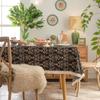 Tablecloth Jacquard Flower Bird Plant Rectangular Dining Table Cloth Thick Tablecloth Dustproof