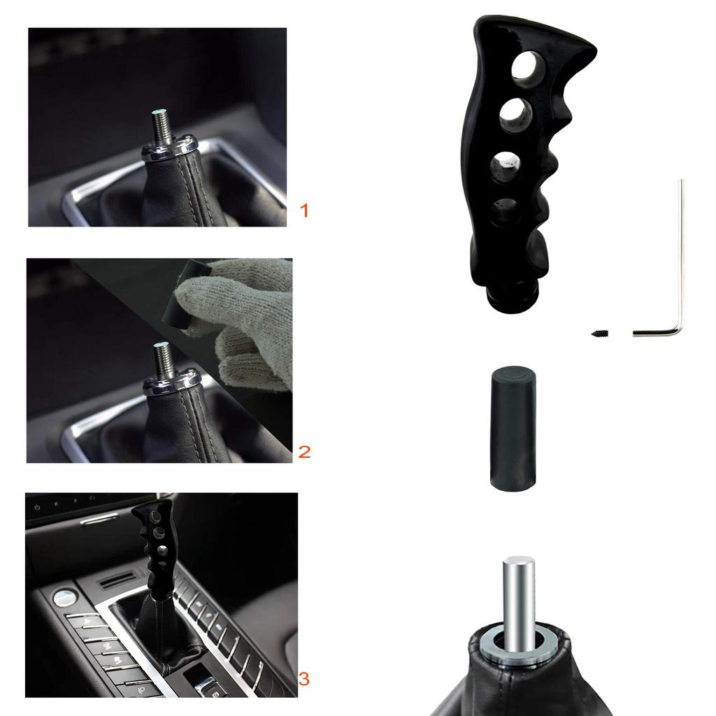 Lunsom 129mm Grip Shift Knob Resin Unique Shift Knob Suitable