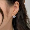 Buchstaben D Ohrstecker für Damen Glänzende Zirkonia Ohrstecker Temperament Asymmetrischer Party Schmuck Einzigartiges Geschenk
