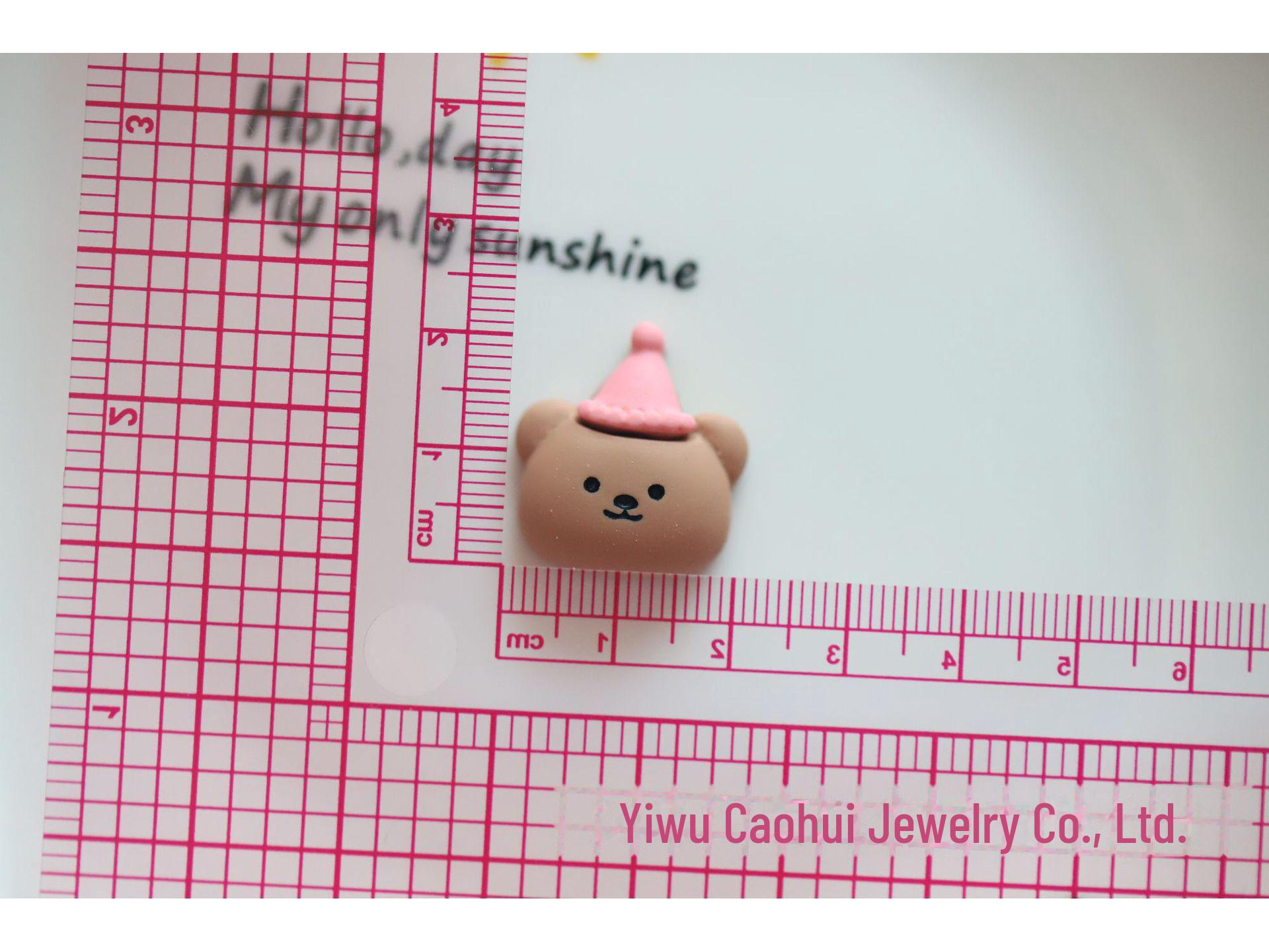 

Очаровательные животные Медведь Мультфильм Смола Аксессуары: Чехол для мобильного телефона, заколка для волос, головной убор, магнит, крем-клей своими руками. Approximately 2.0cm x 2.5cm