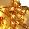 Christmas Lights Fairy Lights Snowflake String Light Battery Operated Snowflake for Bedroom Garden Wedding Birthday Decoration