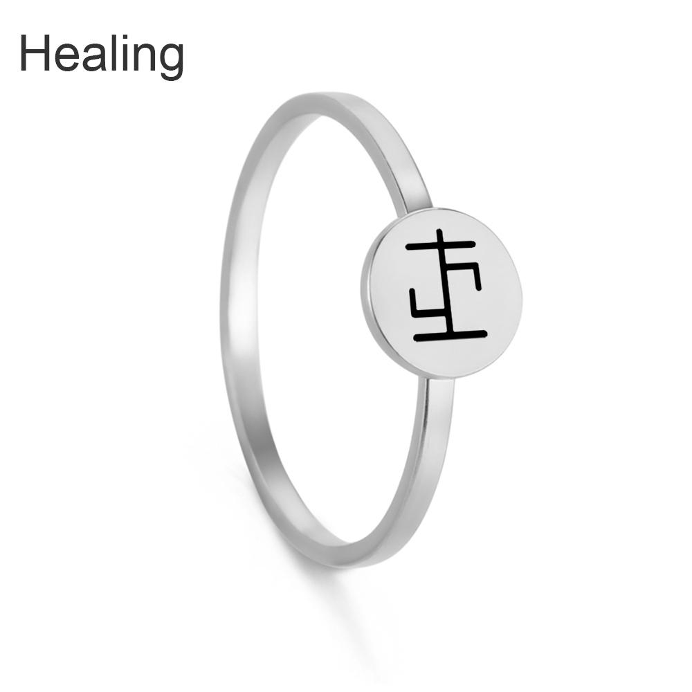 Dawapara Vintage Odin Symbol Ring Tribal Ancient Symbols Runes Wiccan Protection Amulet Finger Rings Stainless Steel Jewelry