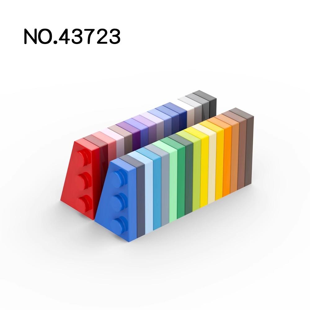 20pcs MOC Parts 43723 Wedge Plate 3 x 2 Left Compatible Bricks DIY Assmble Building Blocks Particle Kid Puzzle Brain Toy Gift