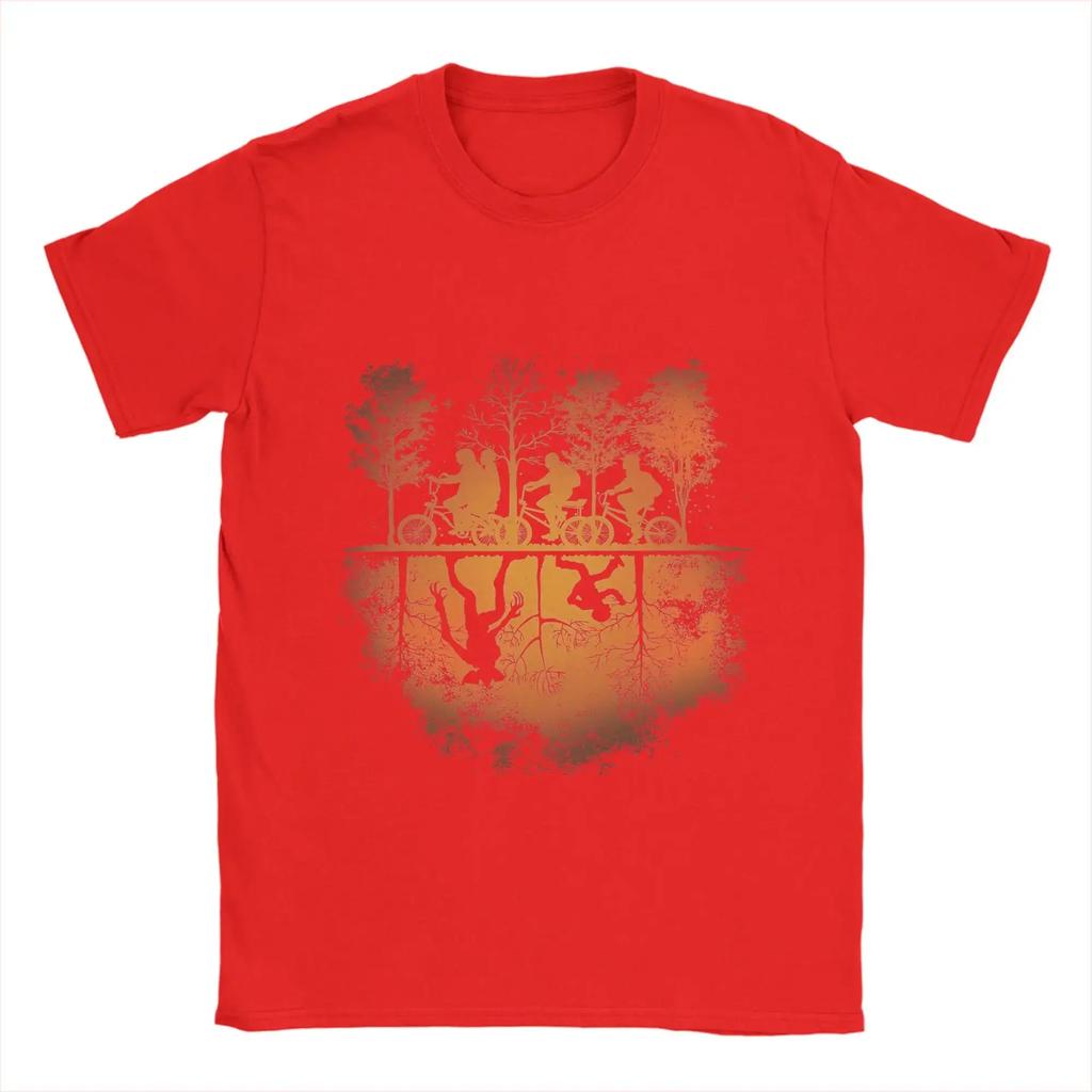 Magliette Divertenti a Maniche Corte da Uomo Hawkins Party Ride Stampa Cotone Girocollo T-Shirt Uniche Unisex