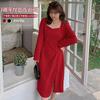 Spring New Large Size Women's Clothing 100kg Fat Mm Temperament Socialite New Year's Split Dress 110075