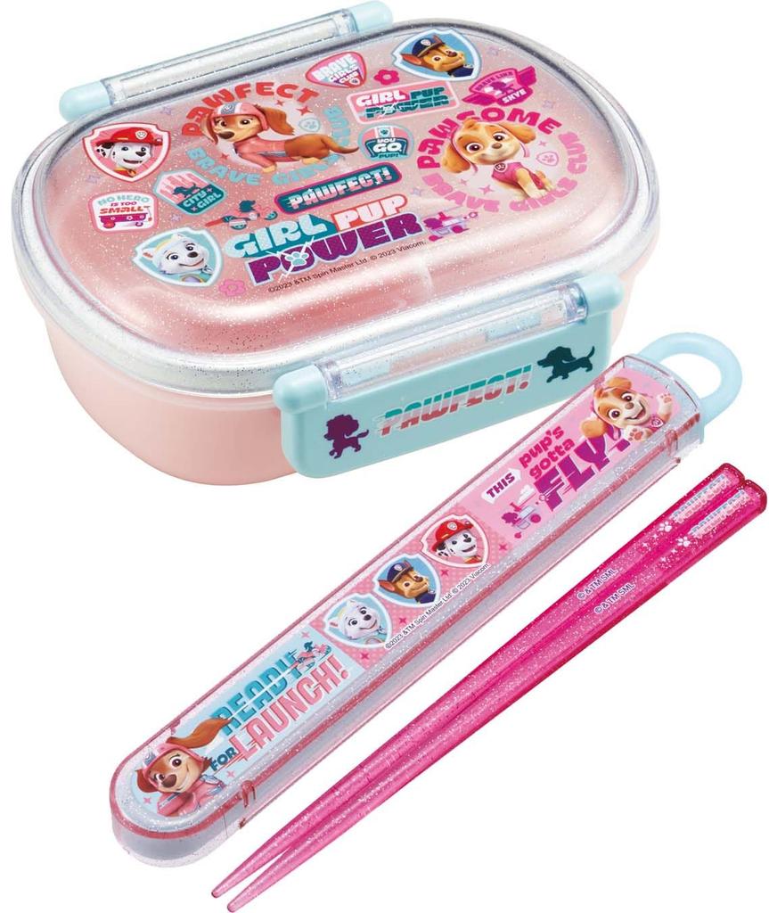 Skater Lunch 1 with Core Dish Fluffy Kids Antibacterial Made In Paw Patrol GIRL Girl QAF2BAAG Children's Box, Tier, 360ml, (Side Container),