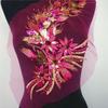 Blue Black Gold Embroidered Floral Patches DIY Sequins Patches  Wedding Gown Decoration DIY
