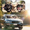 Platform Rottweiler Black Dog Print Car Front Glass Sunscreen Sunshade