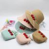 Children'S Straw Hat Female Summer Sun Protection Princess Beach Hat Sun Hat Sun Hat Basin Hat Baby Bucket Hat Bag