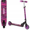 Bopster Folding Scooter for Children Aged 5-14, Zebra Pink.