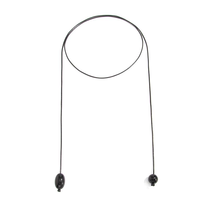 Niche Design Ins Transparent Resin Pendant Necklace For Women Simple Personalized Adjustable Necklace Jewelry Gift