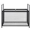VEVOR Rolling Sports Ball Storage Cart, Lockable Basketball Cage with Double Lids, Sport Equipment Holder Organizer for Indoor Outdoor