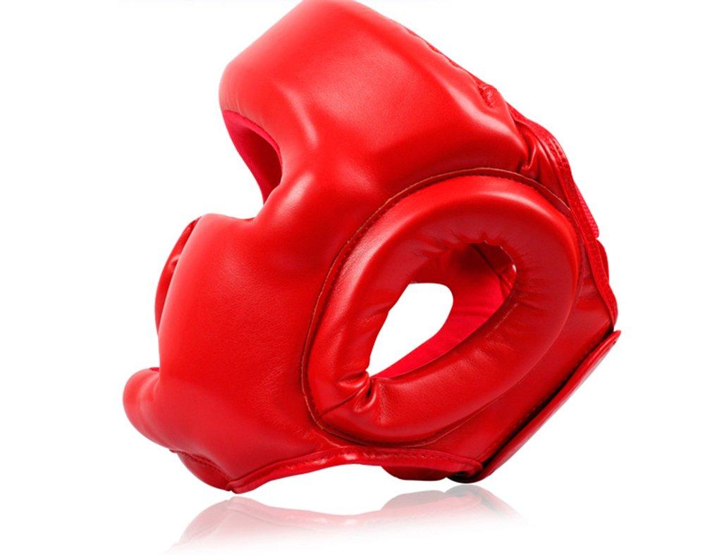 

Тренировочный шлем для отработки навыков боксёрского спарринга и т. д.. (Красный, Л)