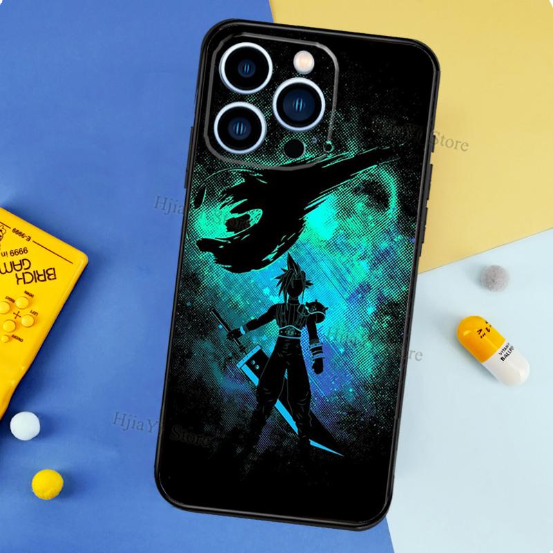 Final Fantasy VII Cases For iPhone 12 13 Pro X XS XR Plus 11 14 15 16 Pro Max Funda Coque Capa Full Cover