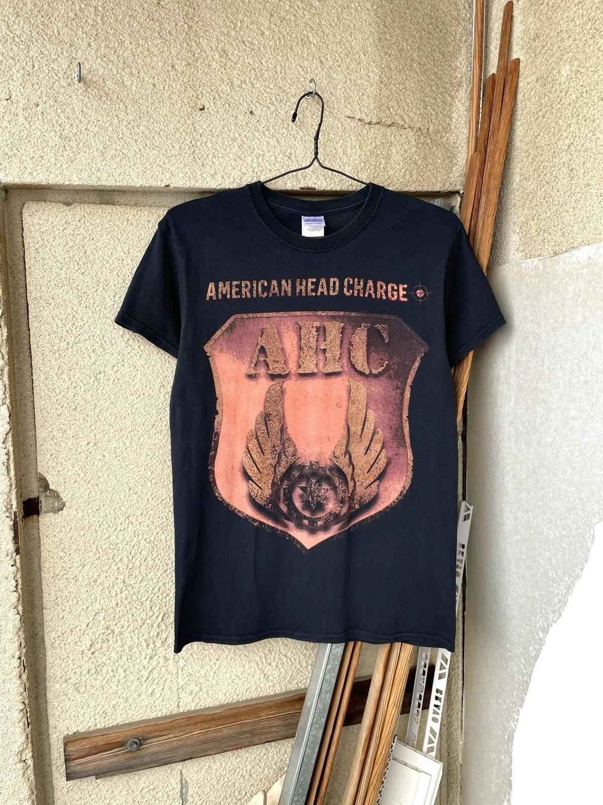 Vintage Y2K American Head Charge AHC Nu Metal Band T-Shirt Size S Black M