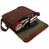 Vintage Briefcase Satchel Humanized Leather Laptop Messenger Bag Shoulder Men