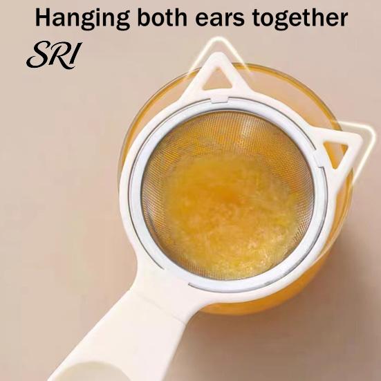 Food Grade Stainless Steel Sifter Strainer Spoon Fine Mesh with Long Handle Sieve Tool Baking Handheld Kitchen for Flour Powdered Sugar Cocoa