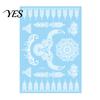 Gentle-On Skin Tattoo White Lace Sticker for Women, Temporary Face Body Fake Decal Arm, Waterproof Wedding Party Festival