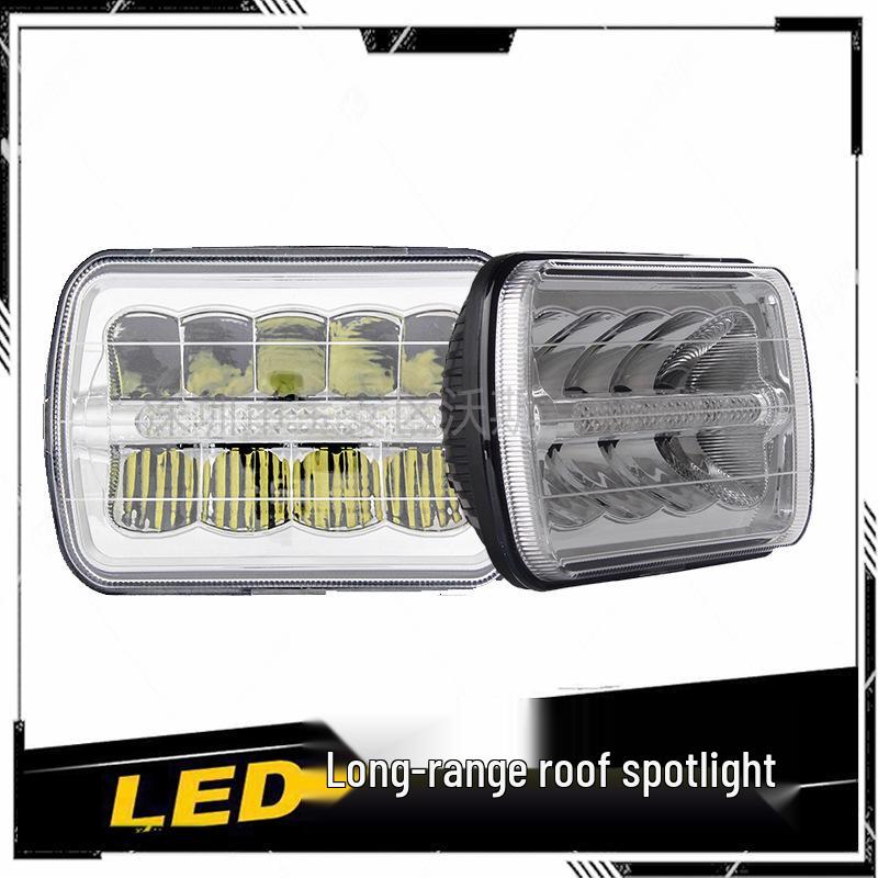 

Квадратная светодиодная фара 5x7 для Jeep, 6x7 для грузовика, внедорожного фургона, модифицированный H4 ближний/дальний свет