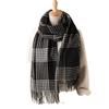 Imitation Cashmere Retro Plaid Warm Shawl Scarf To Keep Out The Cold Autumn And Winter Fashion Atmosphere Versatile Fringed Scarf