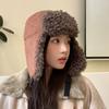 Autumn and Winter Hat Women's Bag Head Hat Fleece Thermal Hat Windproof Ear Protection Lei Feng Hat